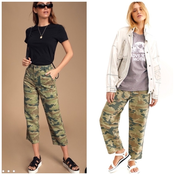 Free people size 27 camo jeans - Picture 3 of 15